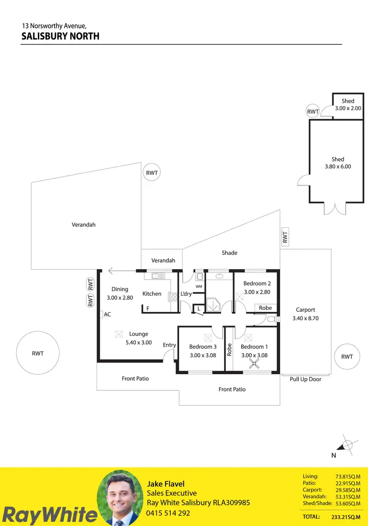 Floorplan of Homely house listing, 13 Norsworthy Avenue, Salisbury North SA 5108