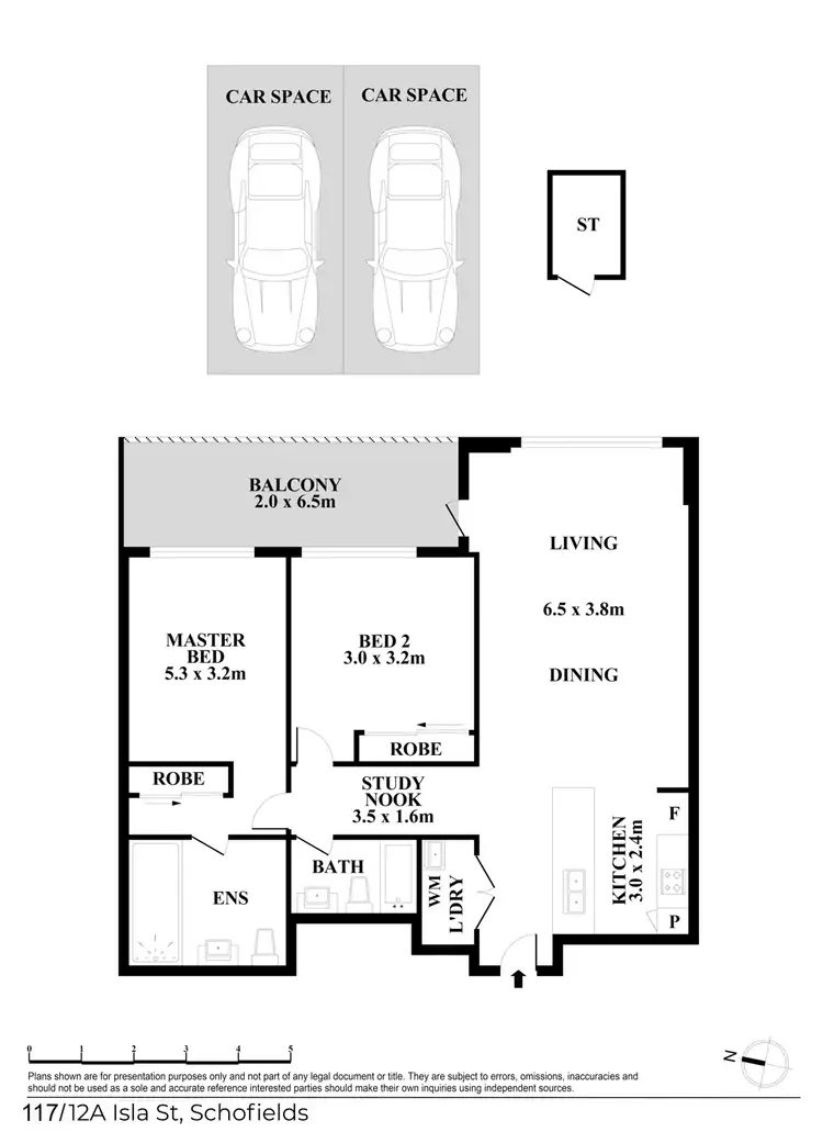 Floorplan of Homely apartment listing, 117/12a Isla Street, Schofields NSW 2762