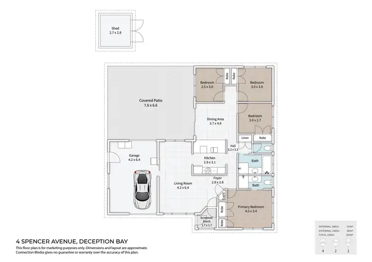 Floorplan of Homely house listing, 4 Spencer Avenue, Deception Bay QLD 4508