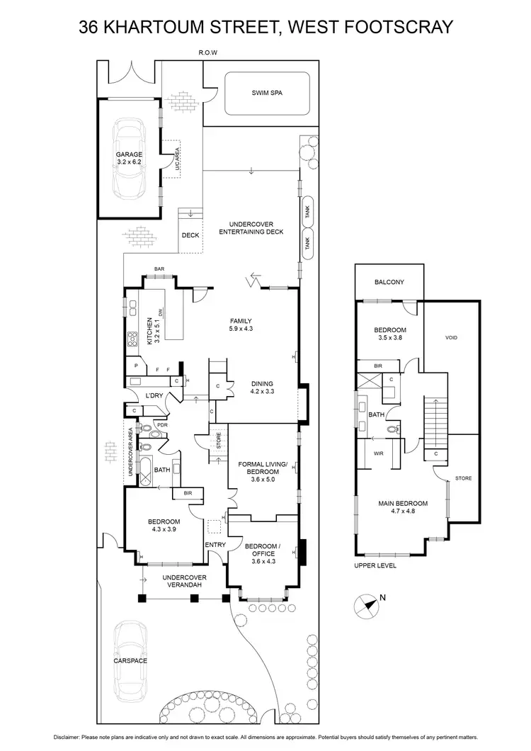 Floorplan of Homely house listing, 36 Khartoum Street, West Footscray VIC 3012