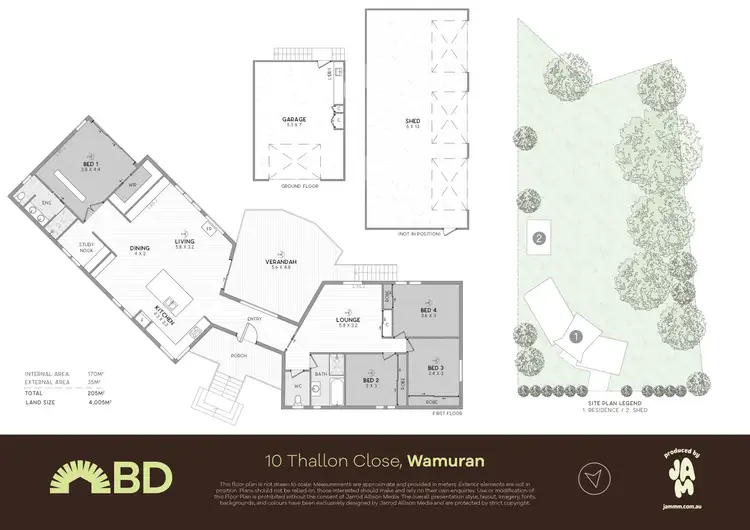 Floorplan of Homely house listing, 10 Thallon Close, Wamuran QLD 4512