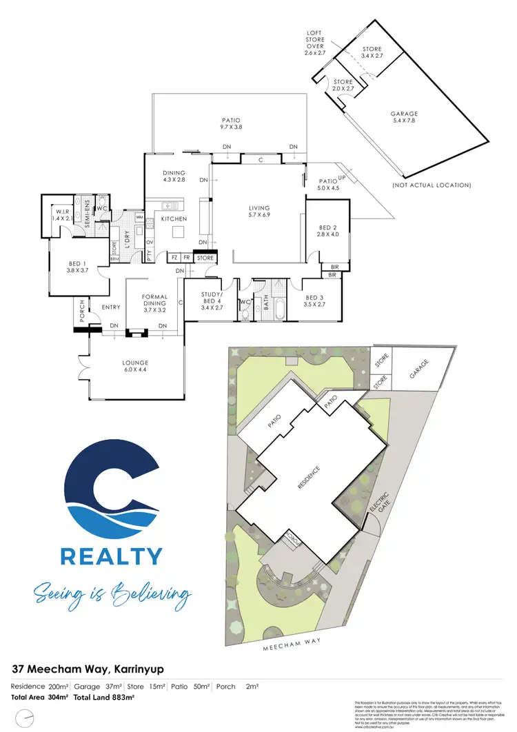 Floorplan of Homely house listing, 37 Meecham Way, Karrinyup WA 6018