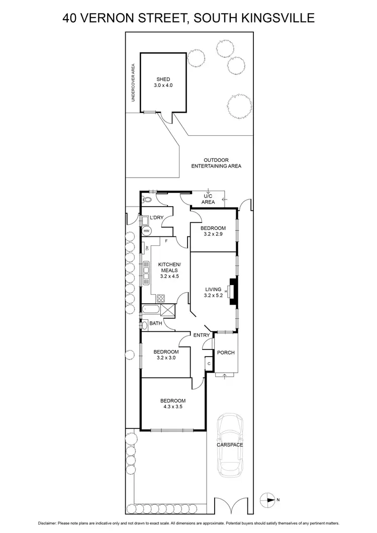 Floorplan of Homely house listing, 40 Vernon Street, South Kingsville VIC 3015