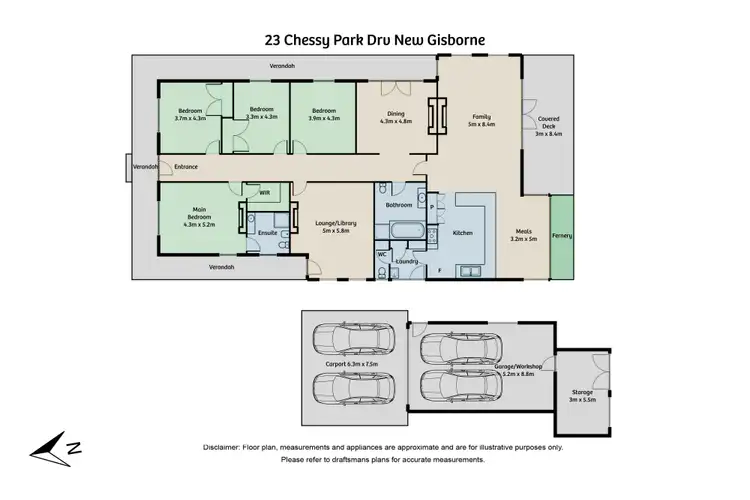 Floorplan of Homely house listing, 23 Chessy Park Drive, New Gisborne VIC 3438