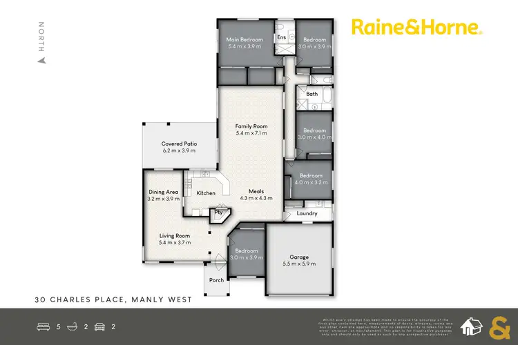 Floorplan of Homely house listing, 30 Charles Place, Manly West QLD 4179