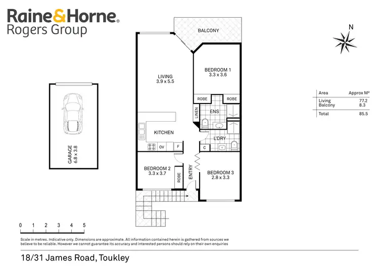 Floorplan of Homely unit listing, 18/31 James Road, Toukley NSW 2263