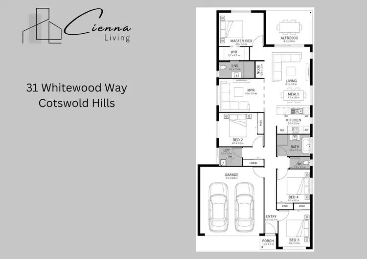 Floorplan of Homely house listing, 31 Whitewood Way, Cotswold Hills QLD 4350