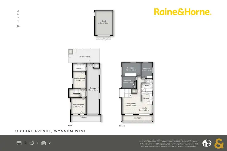 Floorplan of Homely house listing, 11 Clare Avenue, Wynnum West QLD 4178