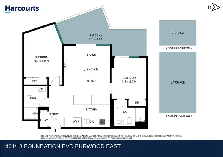 Floorplan of Homely apartment listing, 401/13 Foundation Boulevard, Burwood East VIC 3151
