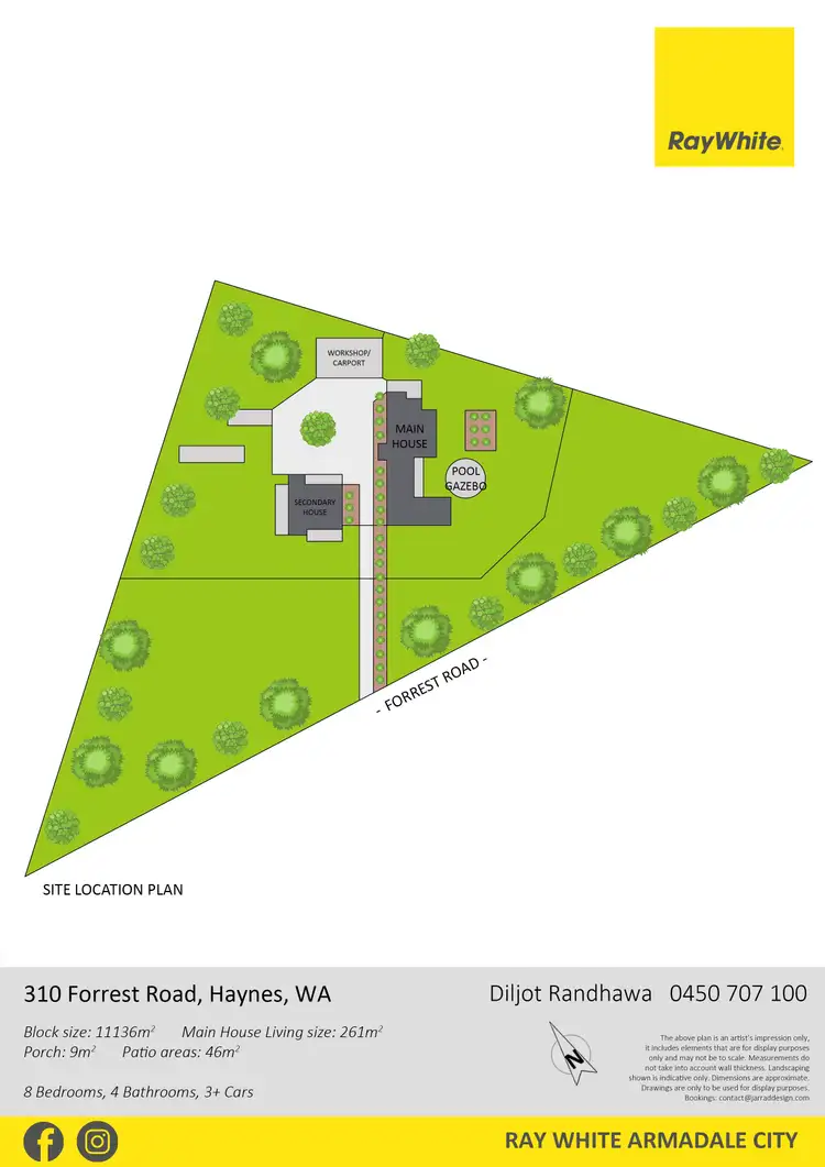 Floorplan of Homely house listing, 310 Forrest Road, Haynes WA 6112