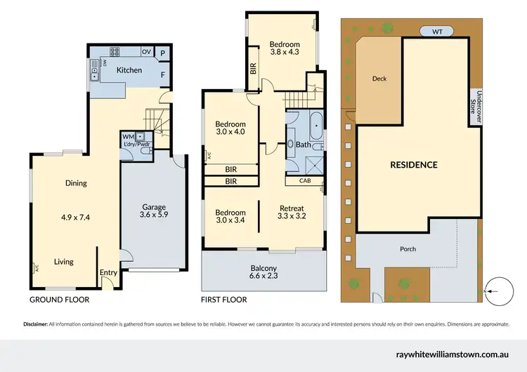 Floorplan of Homely townhouse listing, 6 Creek Street, Spotswood VIC 3015