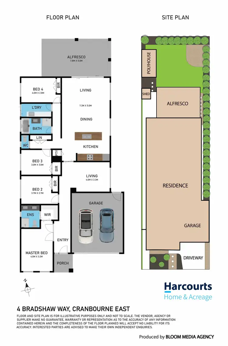 Floorplan of Homely house listing, 4 Bradshaw Way, Cranbourne East VIC 3977