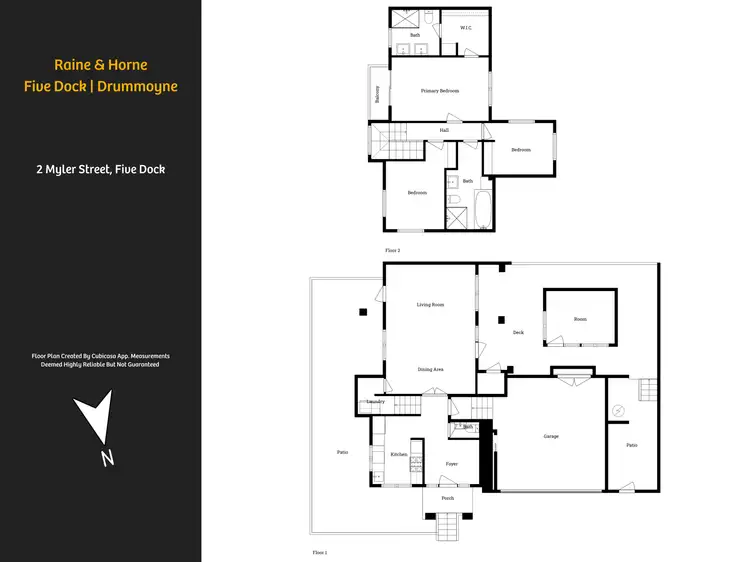 Floorplan of Homely townhouse listing, 2 Myler Street, Five Dock NSW 2046