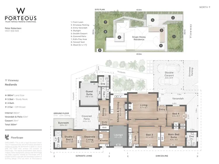 Floorplan of Homely house listing, 11 Viewway, Nedlands WA 6009