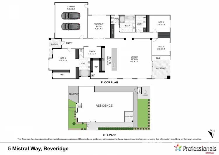 Floorplan of Homely house listing, 5 Mistral Way, Beveridge VIC 3753