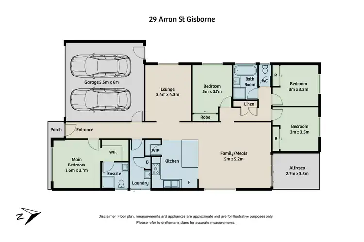Floorplan of Homely house listing, 29 Arran Street, Gisborne VIC 3437