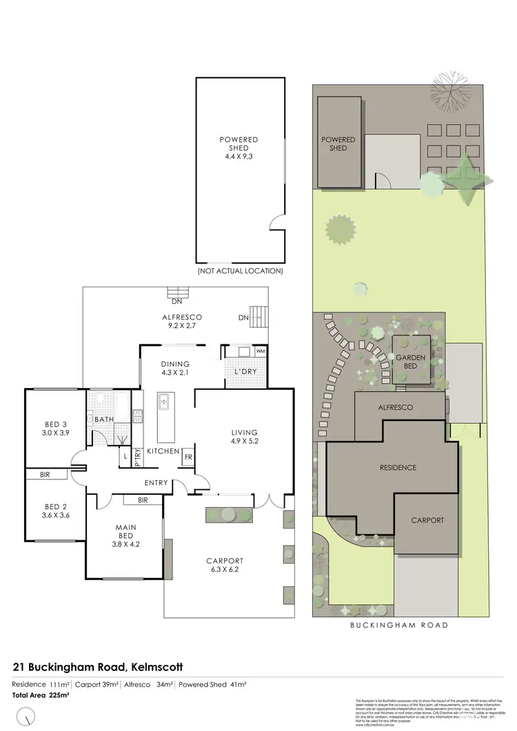 Floorplan of Homely house listing, 21 Buckingham Road, Kelmscott WA 6111