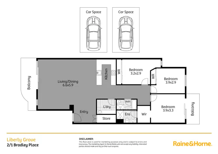 Floorplan of Homely unit listing, 2/1 Bradley Place, Liberty Grove NSW 2138
