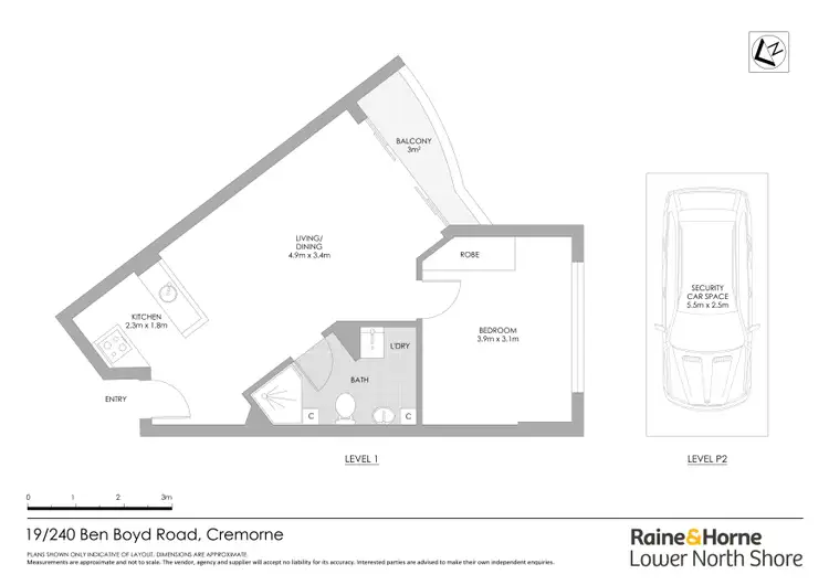 Floorplan of Homely apartment listing, 19/240 Ben Boyd Road, Cremorne NSW 2090