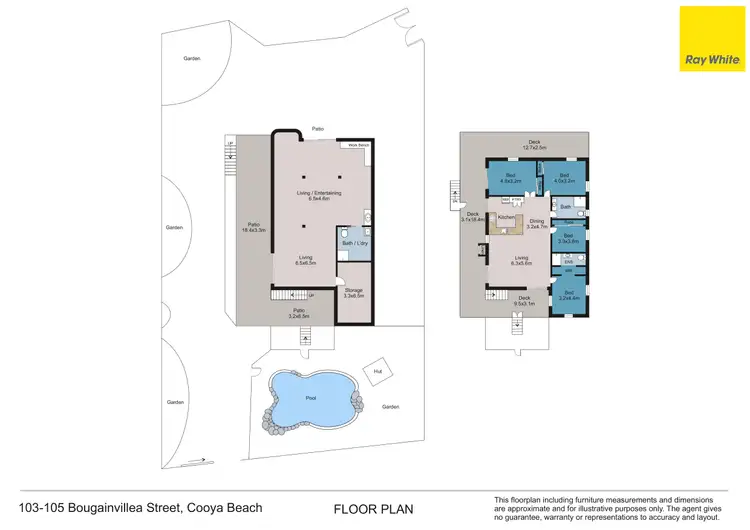 Floorplan of Homely house listing, 103-105 Bougainvillea Street, Cooya Beach QLD 4873
