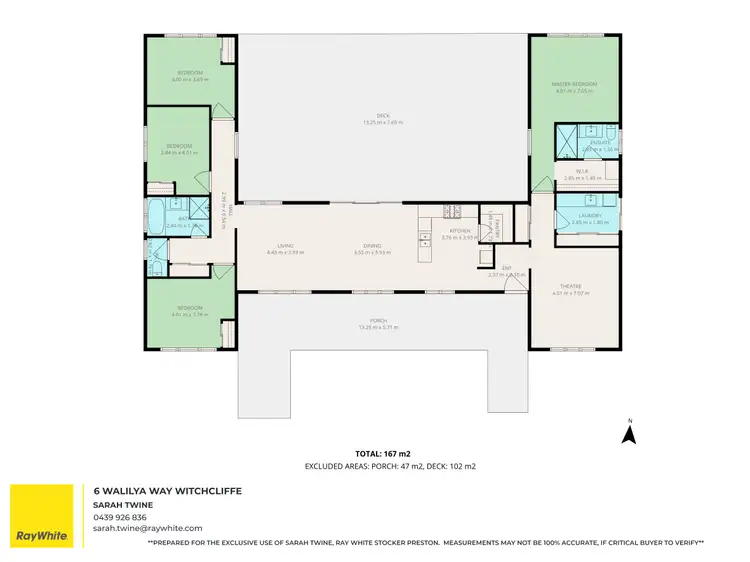 Floorplan of Homely house listing, 6 Walilya Way, Witchcliffe WA 6286