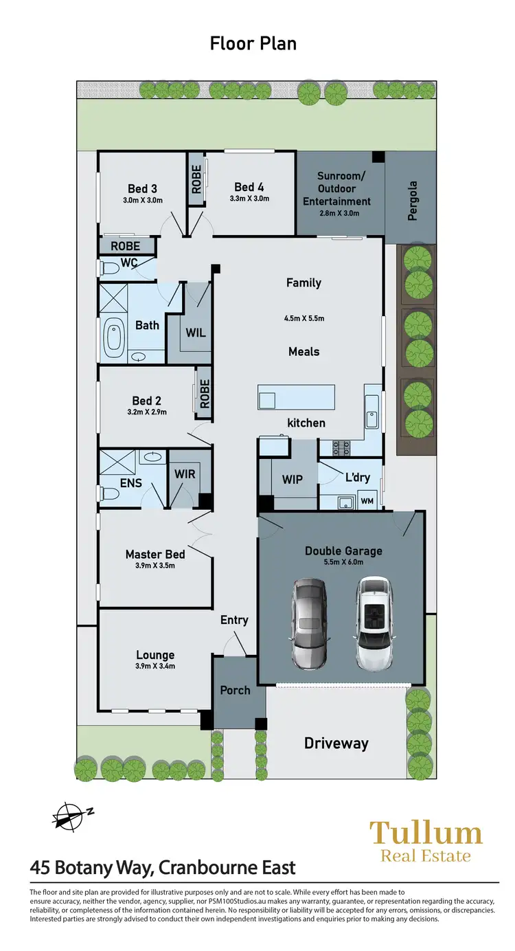 Floorplan of Homely house listing, 45 Botany Way, Cranbourne East VIC 3977