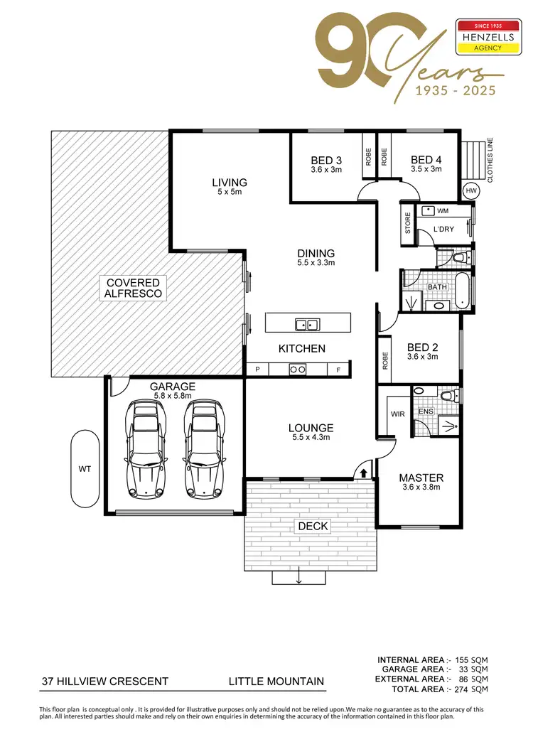 Floorplan of Homely house listing, 37 Hillview Crescent, Little Mountain QLD 4551