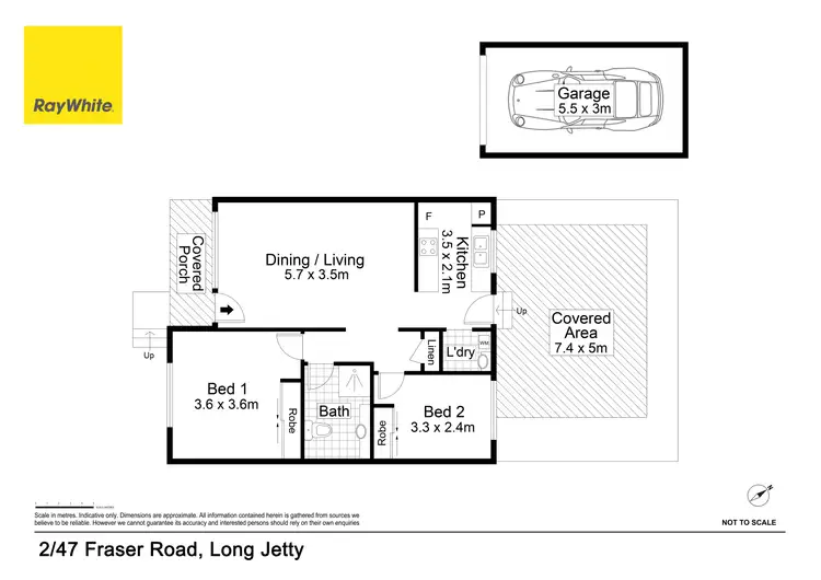 Floorplan of Homely villa listing, 2/47 Fraser Road, Long Jetty NSW 2261