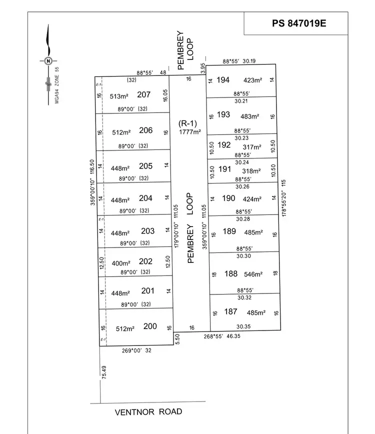 Floorplan of Homely land listing, LOT 193, 33 Pembrey Loop, Cowes VIC 3922