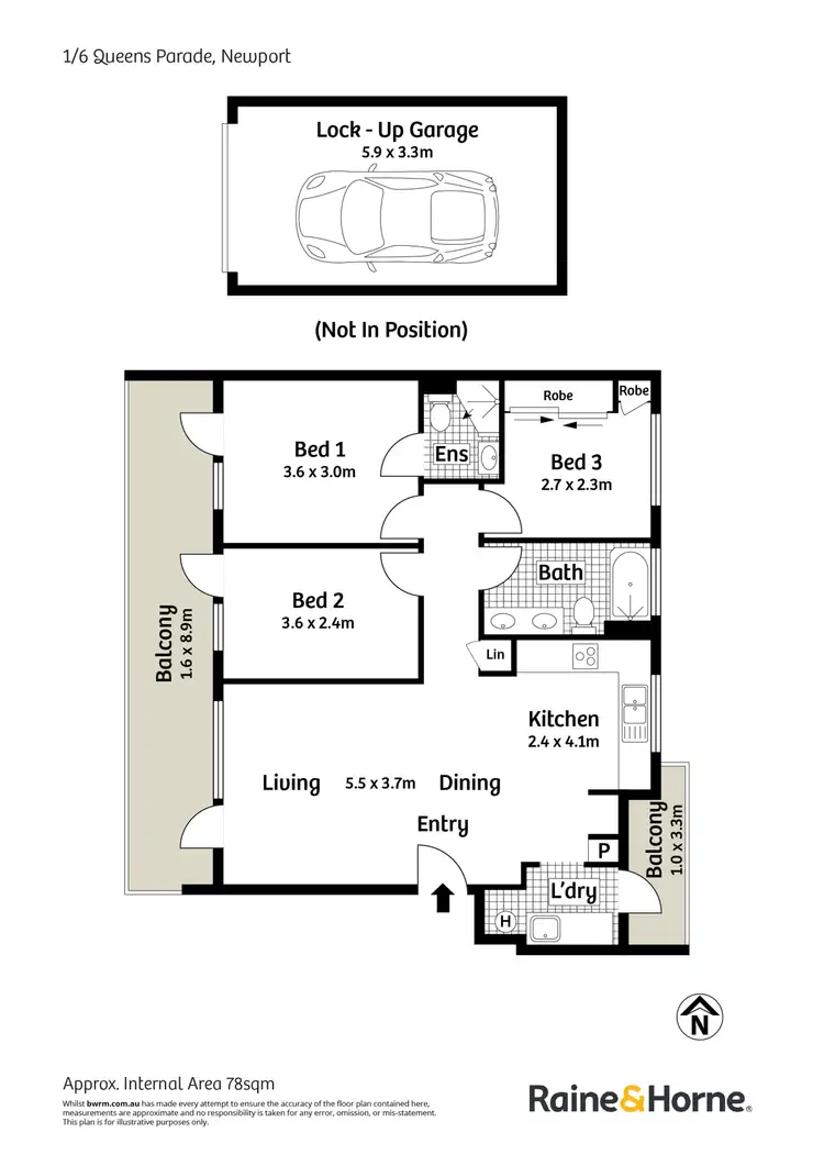 Floorplan of Homely apartment listing, 1/6 Queens Parade, Newport NSW 2106