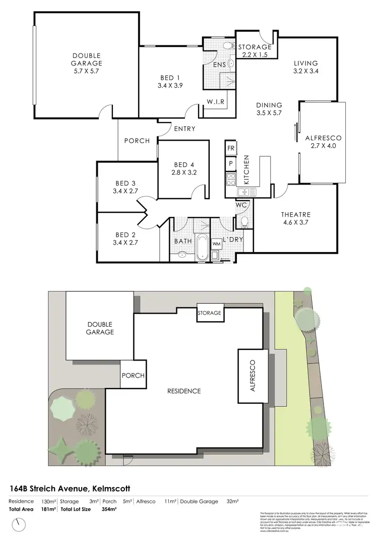 Floorplan of Homely house listing, 164B Streich Avenue, Kelmscott WA 6111