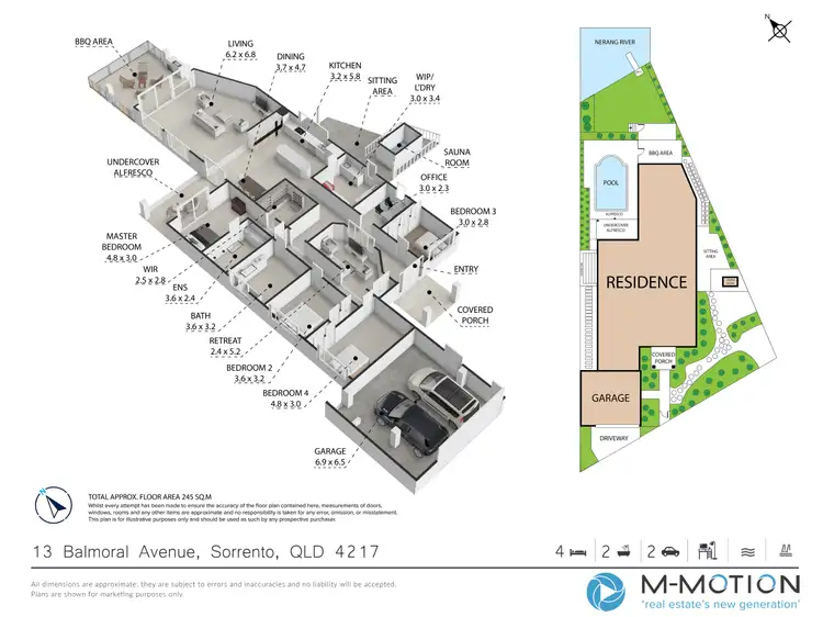 Floorplan of Homely house listing, 13 Balmoral Avenue, Sorrento QLD 4217