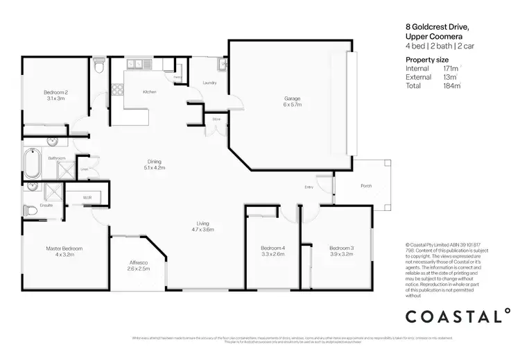 Floorplan of Homely house listing, 8 Goldcrest Drive, Upper Coomera QLD 4209