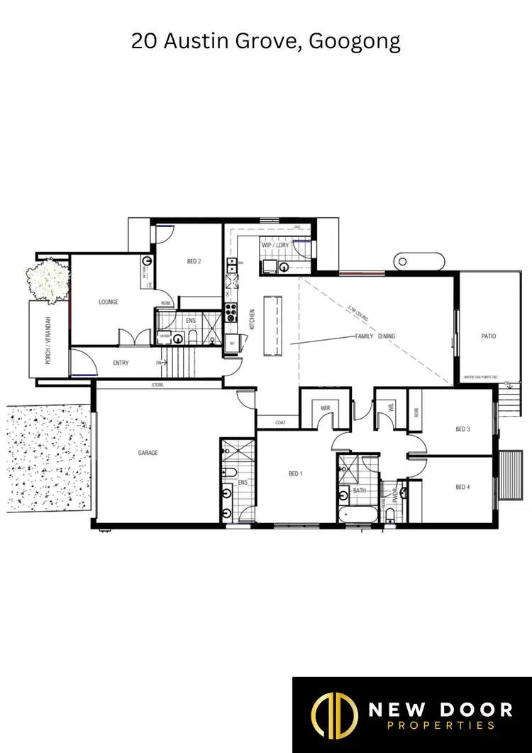 Floorplan of Homely house listing, 20 Austin Grove, Googong NSW 2620