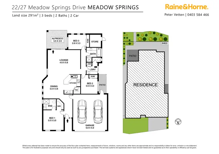 Floorplan of Homely house listing, 22/27 Meadow Springs Drive, Meadow Springs WA 6210