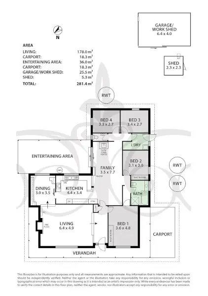 Floorplan of Homely house listing, 18 Maurice Rd, Mount Barker SA 5251