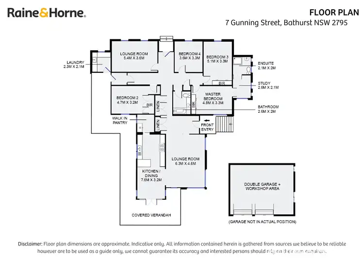 Floorplan of Homely house listing, 7 Gunning Street, Bathurst NSW 2795