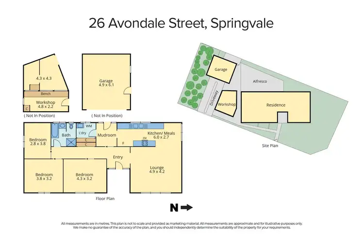 Floorplan of Homely house listing, 26 Avondale Street, Springvale VIC 3171
