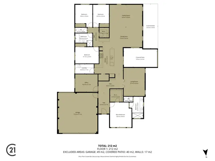 Floorplan of Homely house listing, 5 Carina Circle, Halls Head WA 6210