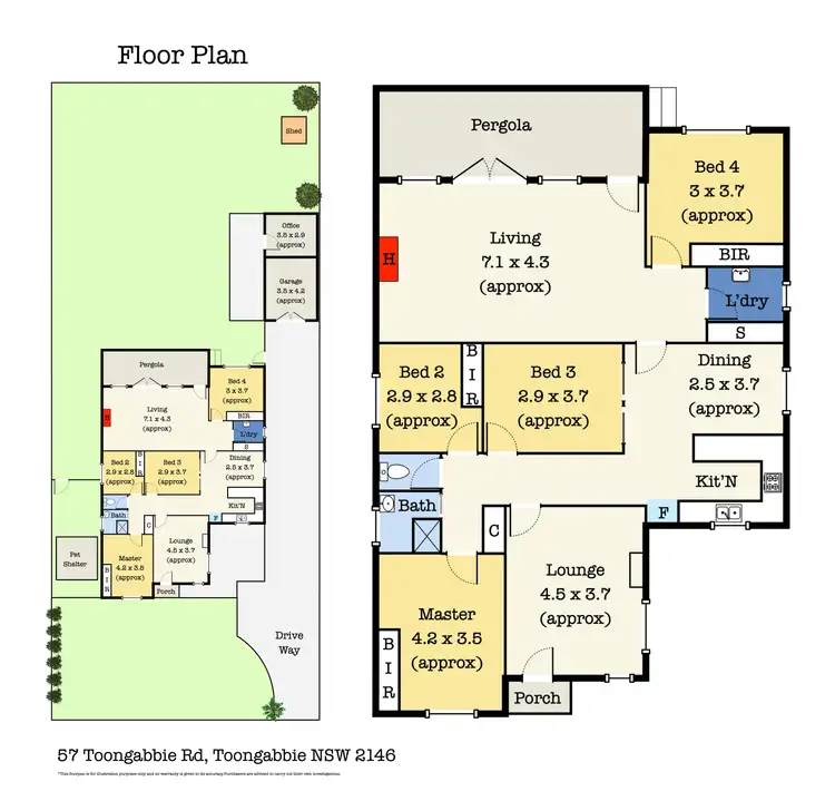 Floorplan of Homely house listing, 57 Toongabbie Road, Toongabbie NSW 2146