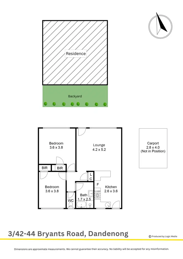 Floorplan of Homely unit listing, 3/42-44 Bryants Road, Dandenong VIC 3175