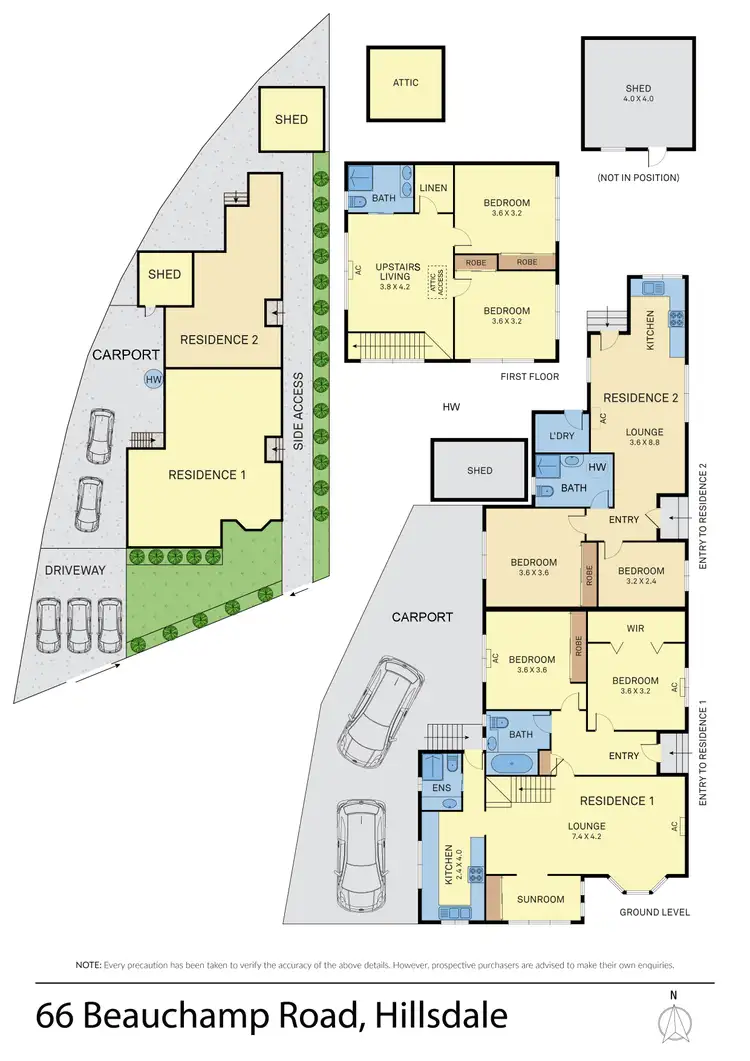 Floorplan of Homely house listing, 66 Beauchamp Rd, Hillsdale NSW 2036