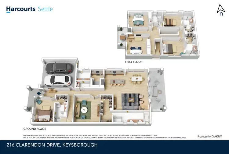 Floorplan of Homely house listing, 216 Clarendon Drive, Keysborough VIC 3173