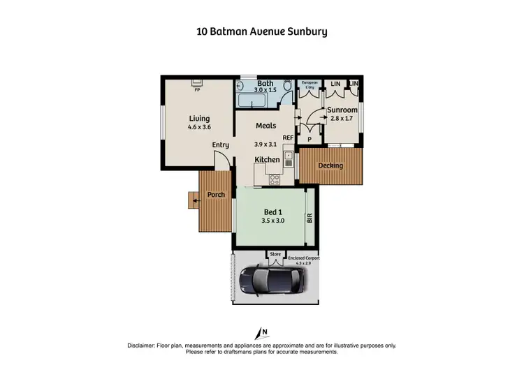 Floorplan of Homely house listing, 10 Batman Avenue, Sunbury VIC 3429