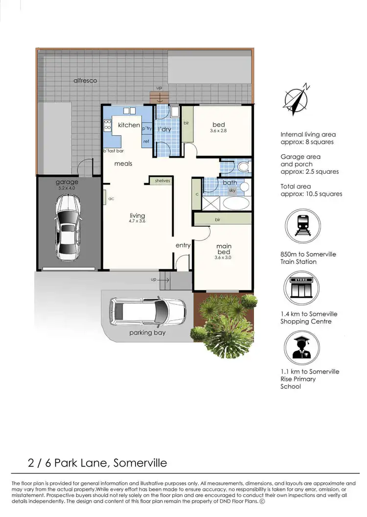 Floorplan of Homely house listing, 2/6 Park Lane, Somerville VIC 3912