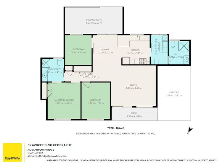 Floorplan of Homely house listing, 36 Avocet Boulevard, Geographe WA 6280