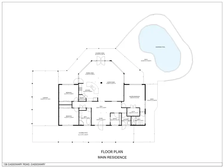 Floorplan of Homely house listing, 136 Cassowary Road, Cassowary via, Port Douglas QLD 4877