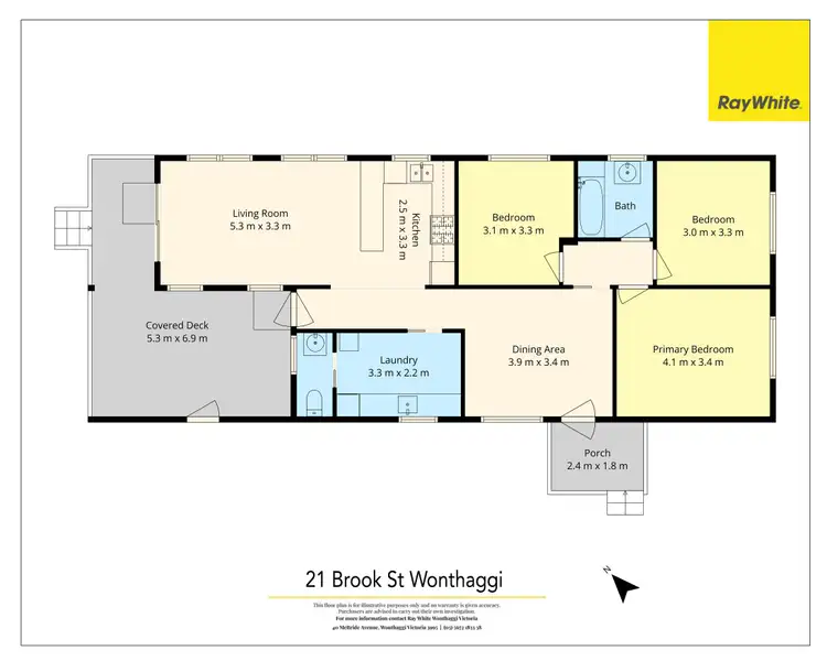 Floorplan of Homely house listing, 21 Brook Street, Wonthaggi VIC 3995