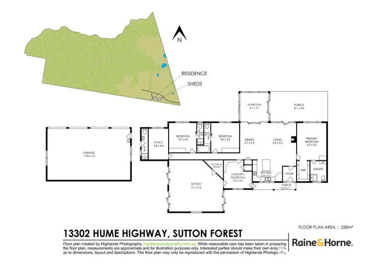 Floorplan of Homely rural property listing, 13302 Hume Highway, Sutton Forest NSW 2577