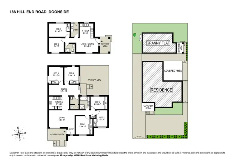 Floorplan of Homely house listing, 188 & 188A Hill End Road, Doonside NSW 2767
